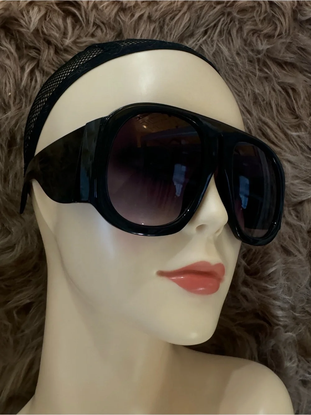 Futuristic aviator sunglasses